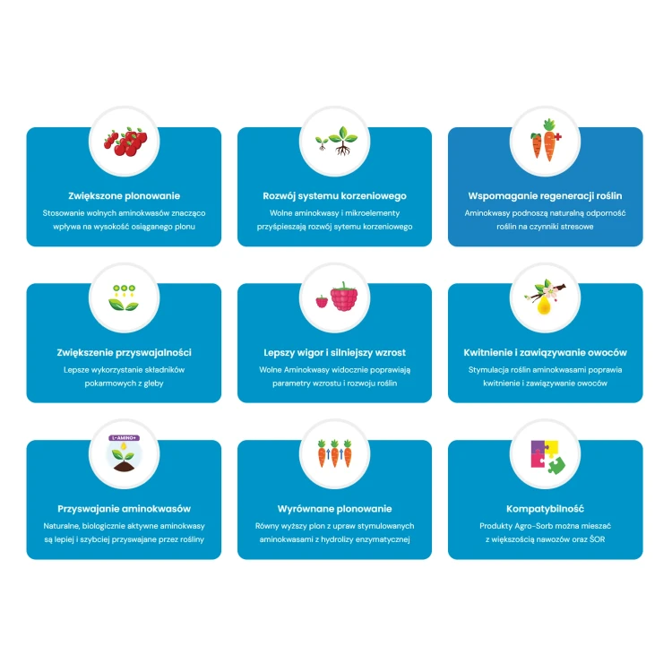 L-Amino+ Ca 1L - Organiczny biostymulator wzrostu