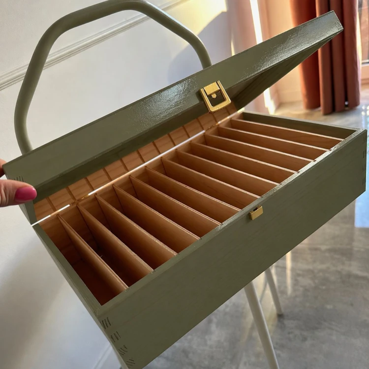 Duża skrzynka na nasiona pistacjowa