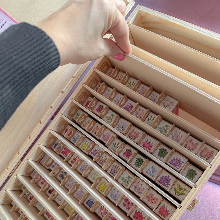 Duża skrzynia na nasiona ( lite drewno )